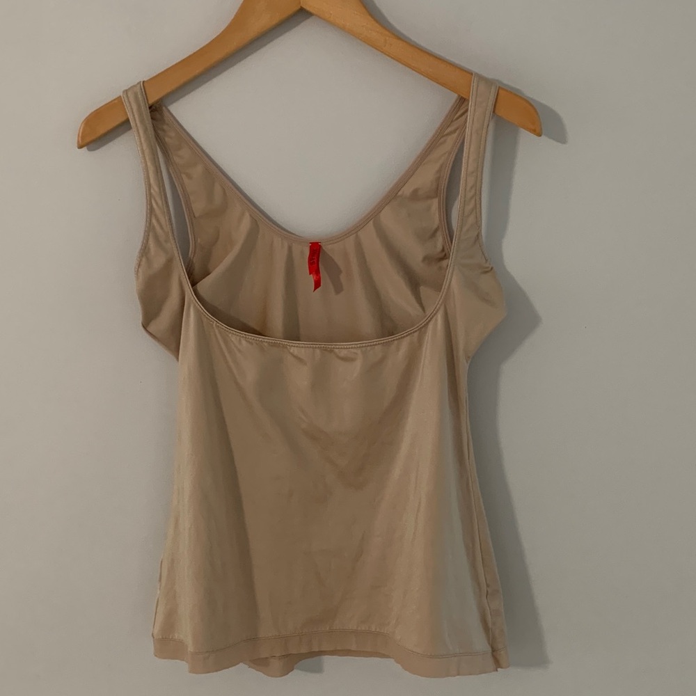 SPANX Open-Bust Shapewear Tank Top Camisole Size 1X Nude Tan